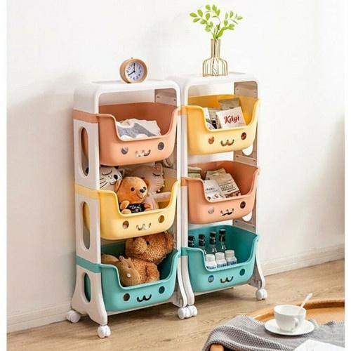 > Rak Mainan 04 SUSUN Q2 GSF 8804 /8803 / rak serbaguna 4 susun 3 susun / tempat mainan / box tas / 