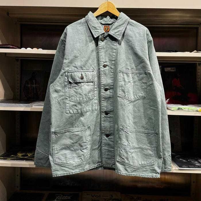 HUMAN MADE - GARMENT DYED COVERALL JACKET (GREEN)