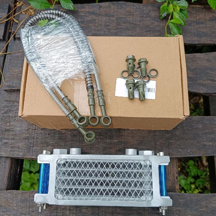 OIL COLLER STANDAR COLLING RADIATOR UNIVERSAL GL MP TIGER CB, UNIVERSAL RADIATOR MURAH