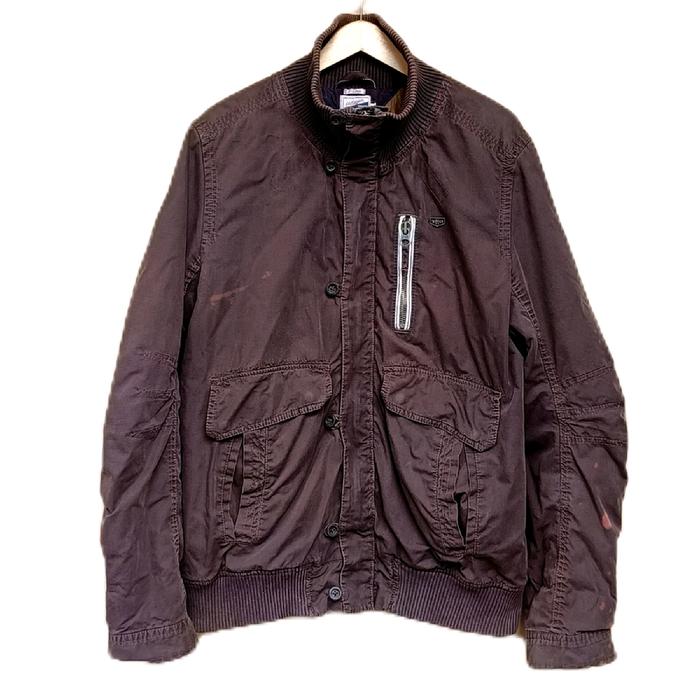 Jaket tommy hilfiger casual europe vintage rare dark brown