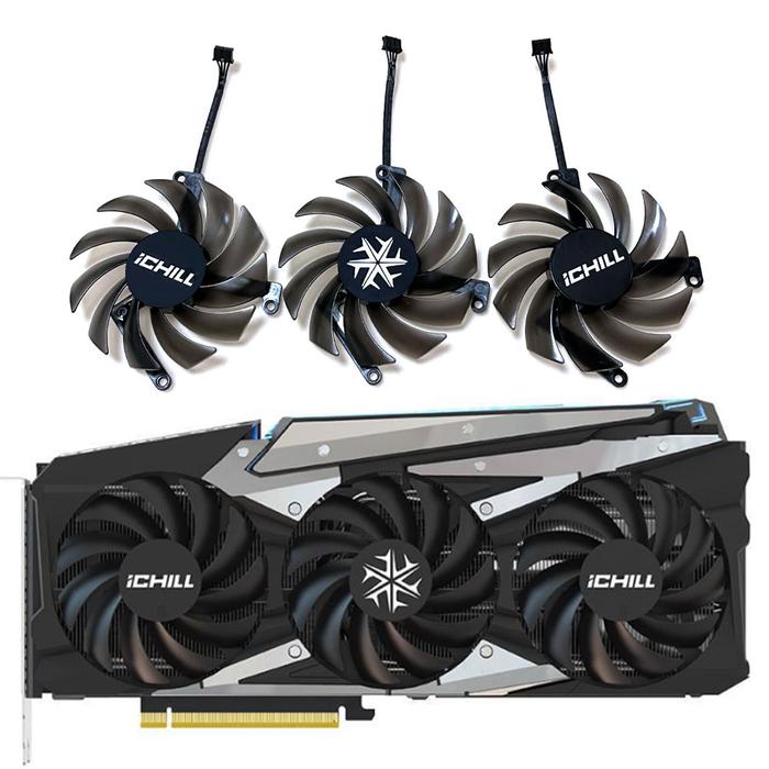 NEW CF-12915S INNO3D RTX 3060、3070 Ichill X3 Fan, For INNO3D RTX 3060 、3060TI 、RTX 3070 、3070TI Ichi