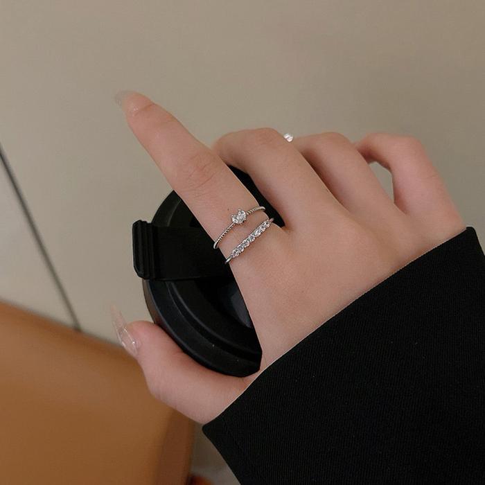 JOORI - Ayla Ring - 1 SET 2PCS Adjustable Ring Perhiasan Aksesoris Cincin Wanita