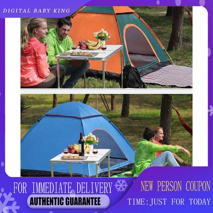 Tenda Camping Kemah Otomatis satu Orang Lipat Portable Indoor Outdoor Tenda Gunung Tahan Air Tahan H