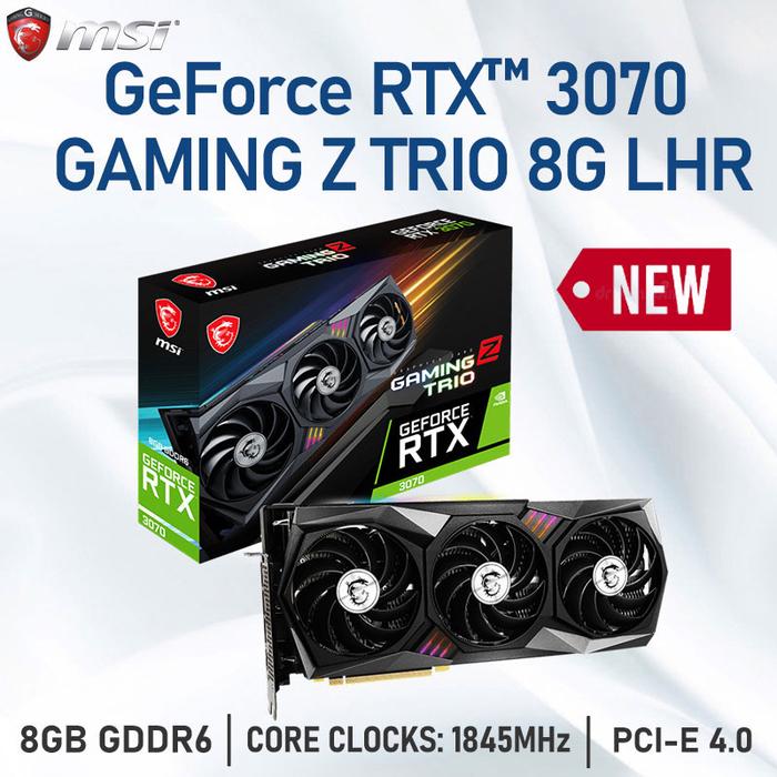 RTX 3070 MSI Raphic Cards GeForce RTX 3070 GAMING Z TRIO 8G LHR GDDR6