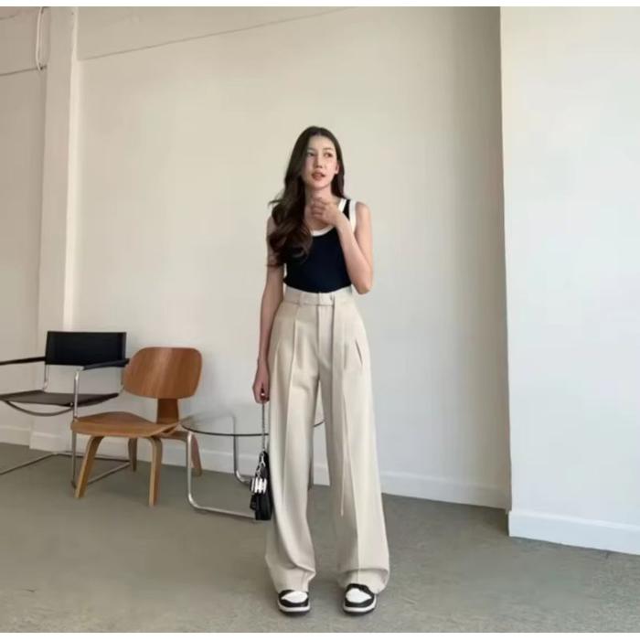 storelly99 OBBIE PANT CELANA KULOT PANJANG WANITA CELANA KANTOR