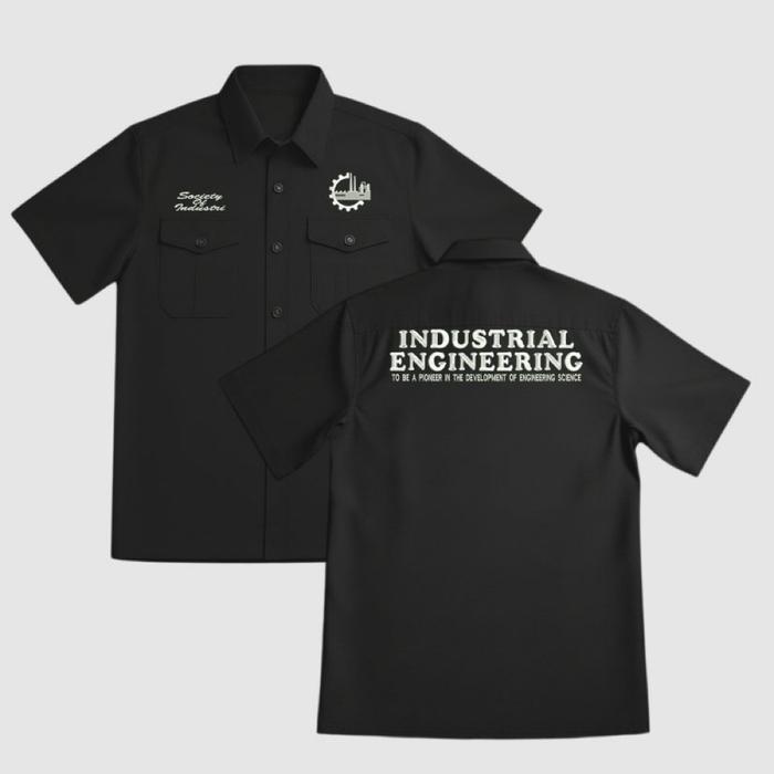 KEMEJA WORKSHIRT INDUSTRIAL ENGINEERING BORDIR KOMPUTER