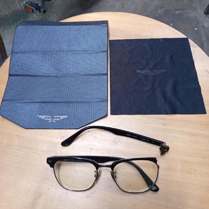 Frame Kacamata Unisex Original Police HOOD 2 VPL894K Fullset Ada Minus