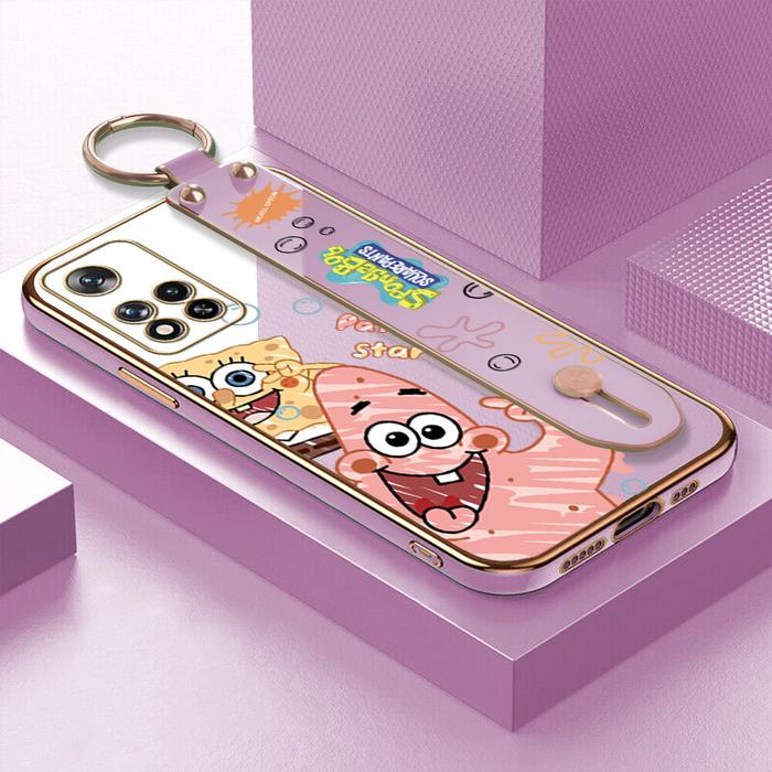 (Dengan Gelang) hontinga Casing Ponsel Xiaomi Redmi Note 11 Pro,