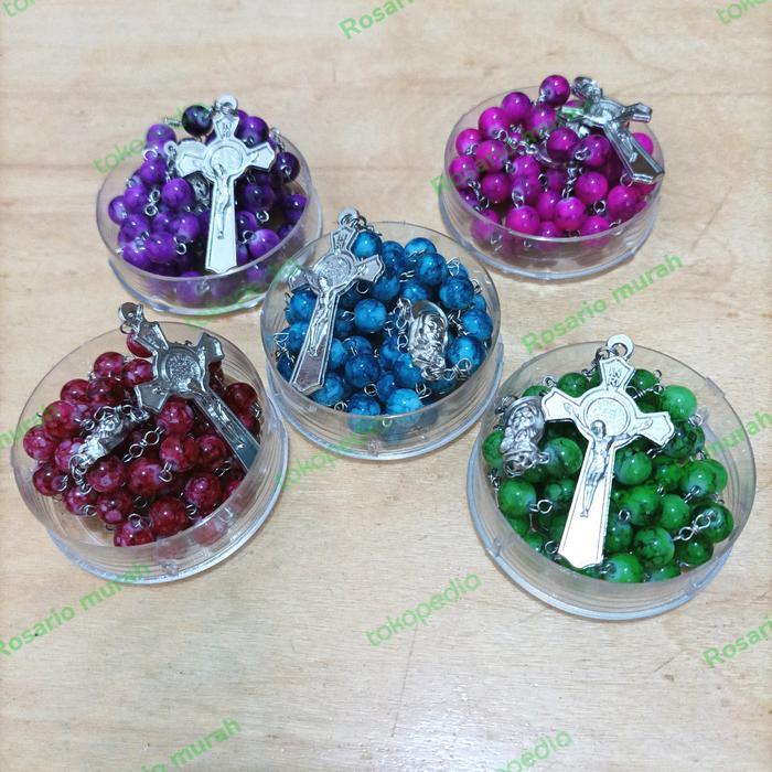 TERLARIS rosario batu blirik biru READY