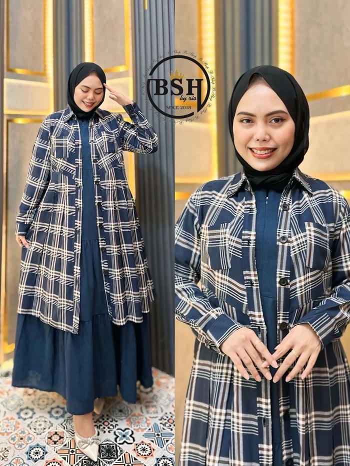Jumbo Piramid Set 2In1 Bahan Falanel Garmen Mix Linen Impor Ld 120 Pj 140 Khusus Edisi Jumbo Pakaian
