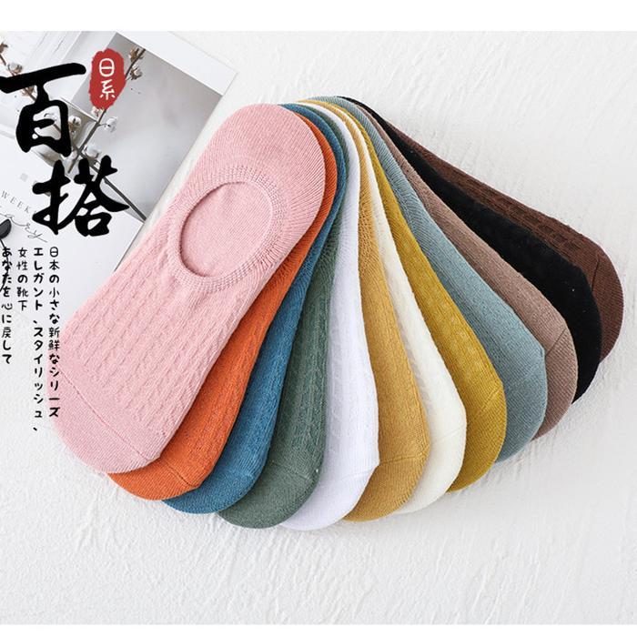968 Kaos Kaki Pendek Bawah Mata Kaki Korean Japan Model Hidden Socks Casual Wanita Cewek Invisie Soc