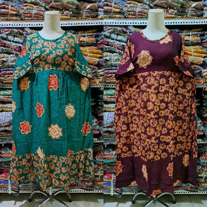 DASTER JUMBO NAIMA BY PUTRI DIANA RESLETING DEPAN BUSUI TALI PINGGANG Batik Wanita Bumil