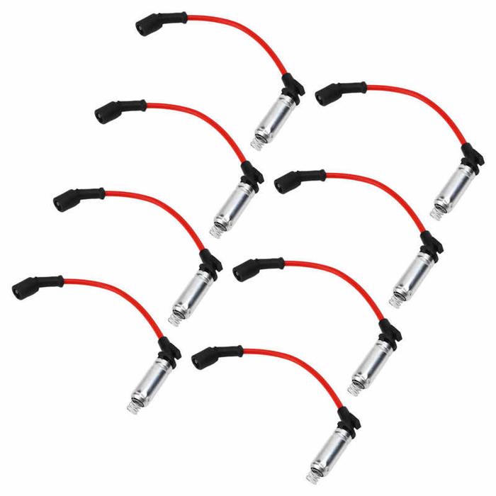 8 Buah Set Kabel Busi Mobil 10.2Mm/0.40in 48322R Kabel Pengapian