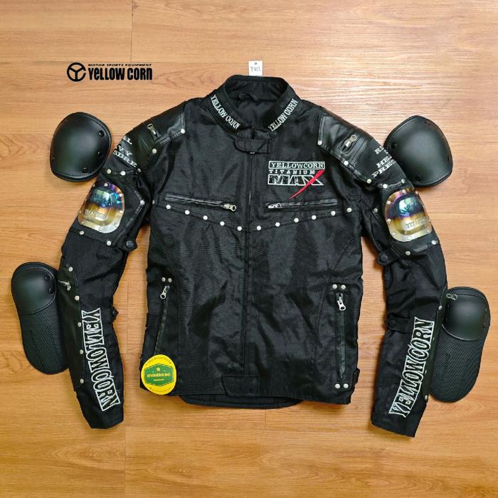 yellow corn Titanium series Motorcycle racing jacket