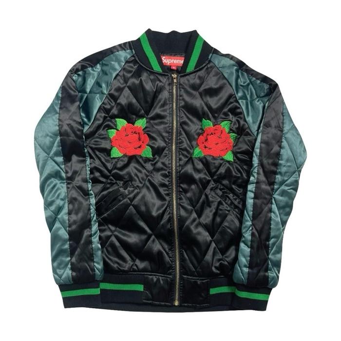 [OUTERWEAR] Supreme - Flower Varsity Light Down Jacket