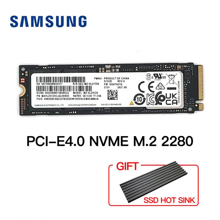 SAMSUNG SSD M.2 2280 PM9A1 256GB 512GB NVMe M.2 NVMe PCIe4.0 for