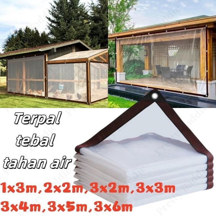 Plastik transparan 99% terpal tebal tahan air / terpal transparan tebal kaku tahan air dan isolasi t