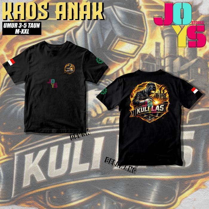 KAOS ANAK KULI LAS BAJU WELDING LAS KECE KEREN KAOS DISTRO PREMIUM TSHIRT BISA COD