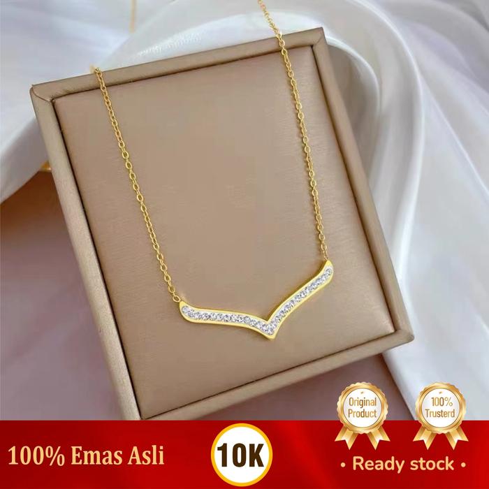 Kalung Emas Rolona Emerald Shine Gold 10K