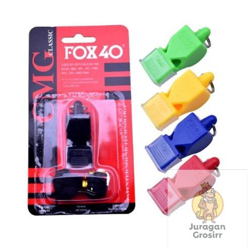JG - PLUIT WASIT - Peluit Fox 40 Classic + Tali Berkualitas Pluit Wasit Olahraga Basket Sepak Bola P