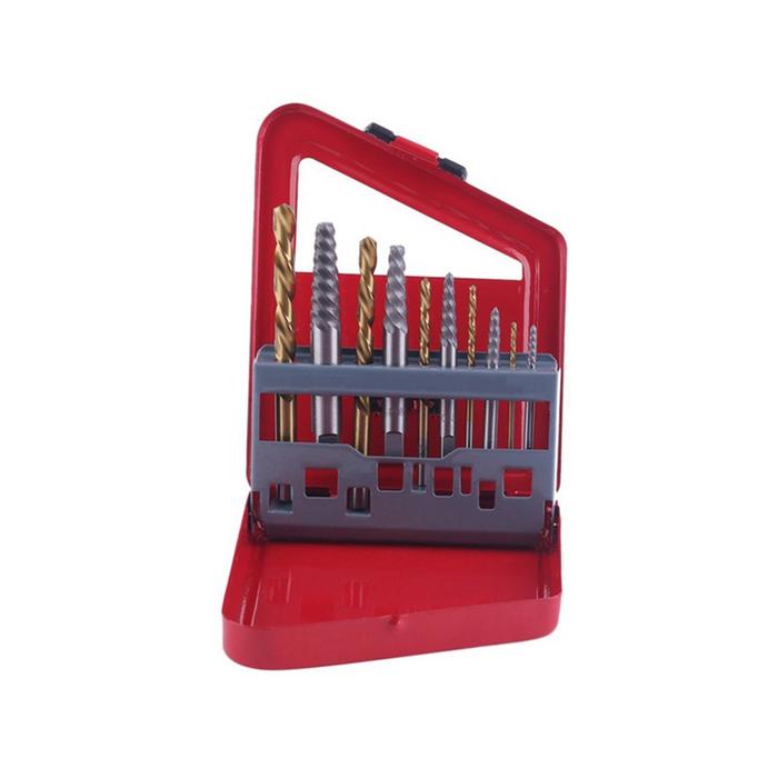 Bolt Removal Inch Drill Extractor Assembly Set Screw Extractor Assembly Set Steel Easy Out Screw Ext