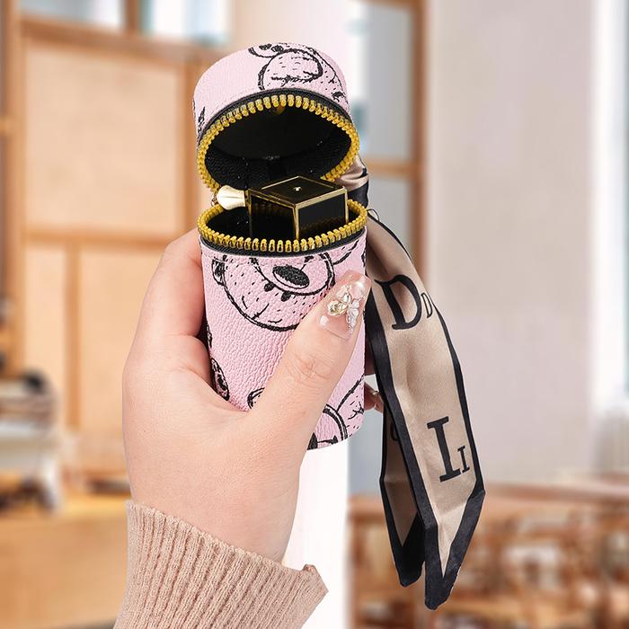 2025 New Leather Vintage Flower Coin Purse Keychain Mini Portable Mouth Red Envelope Storage Wireles