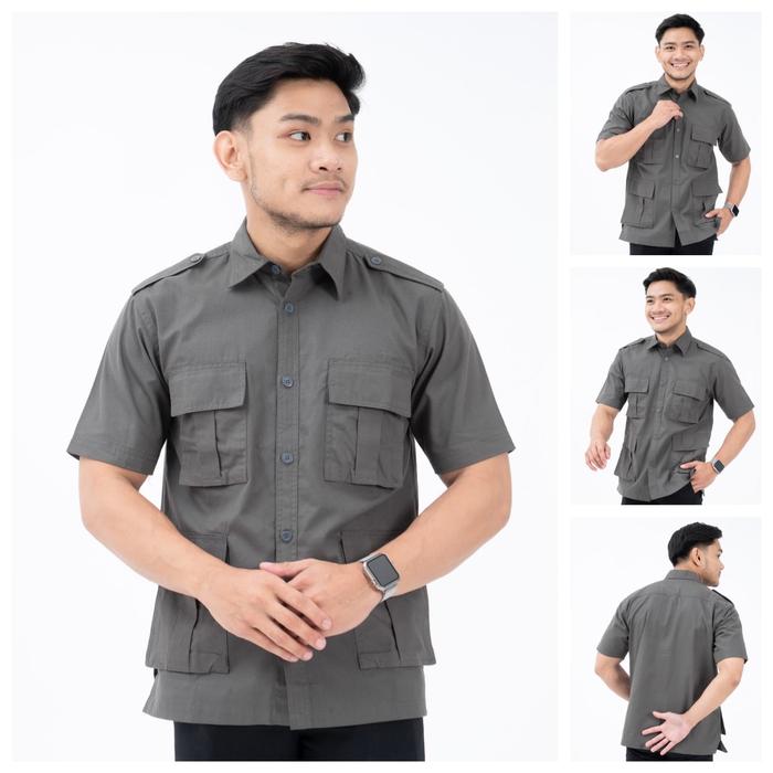 CARGO TANGAN PENDEK/ ABU/ PRABOWO  /  LAPANGAN/ KERJA/KEMEJATACTICAL Panjang / DINAS/ CARDINAL/ Form