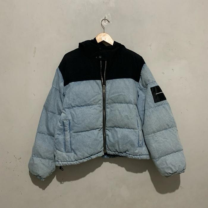 jacket puffer tebal denim Alexander wang XL (70x65) original second preloved