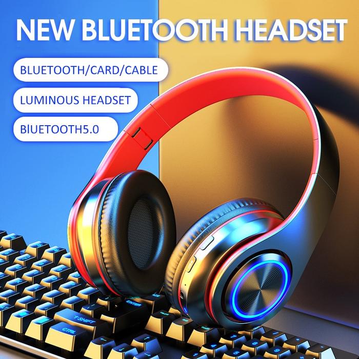 B39 Wireless Light Emitting Headset Bluetooth Headset Subwoofer