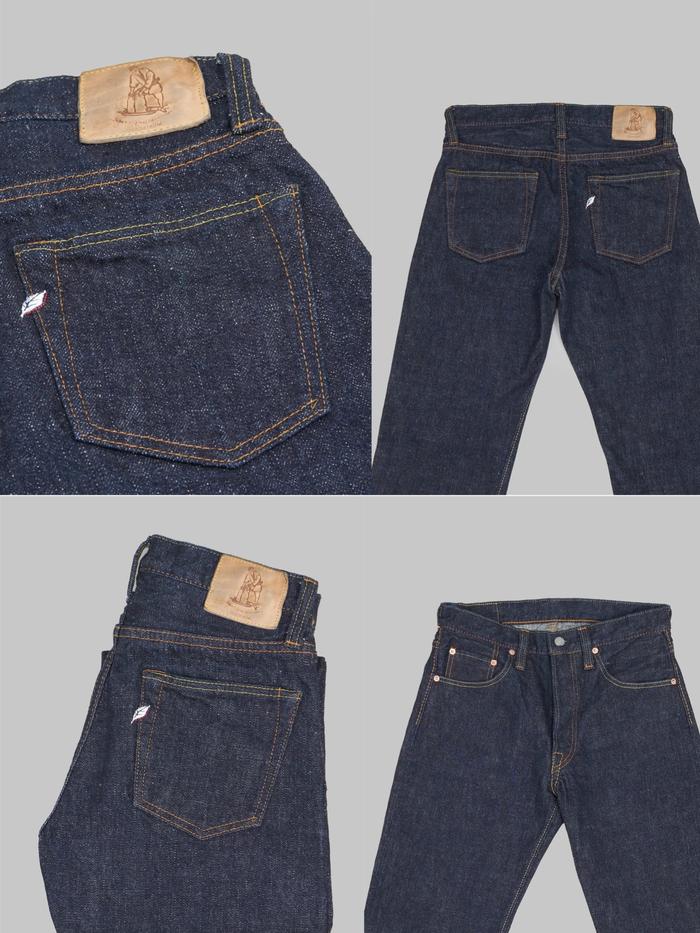 PBJ Pure Blue Japan SLB-019 Slub Denim 16.5 oz Relaxed Tapered Selved Jeans Premium Japanese Limited
