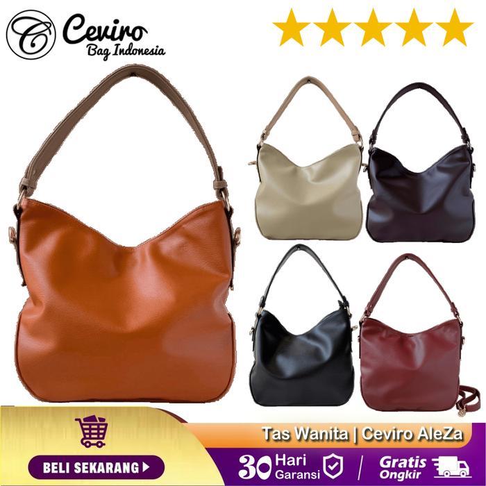 Ceviro Aleza Tote Bag Tas Bahu Tas Kantor Wanita Camel Tote  Bag Tote  Bagkerja