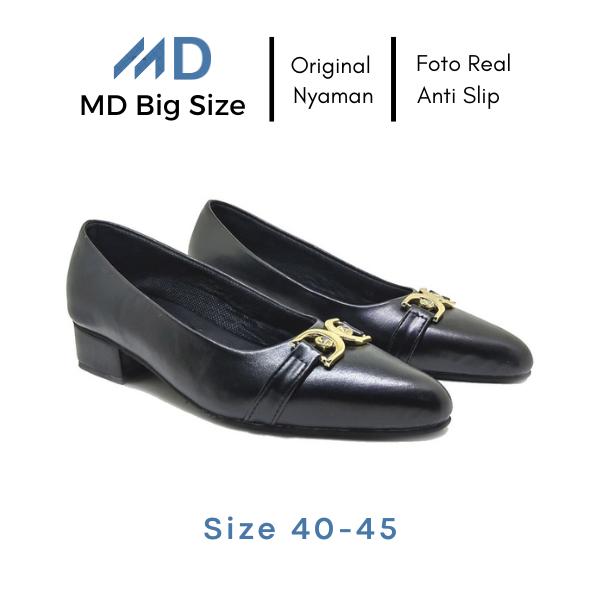 Sepatu Heels Pantofel Wanita Casual Kerja BIG SIZE Jumbo 40-41-42-43-44-45 | MD 188