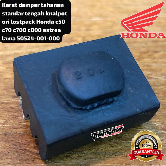 KARET DAMPER TAHANAN STANDAR TENGAH KNALPOT LOSTPACK ORIGINAL HONDA C50 c70 C700 C800 ASTREA LAMA 50