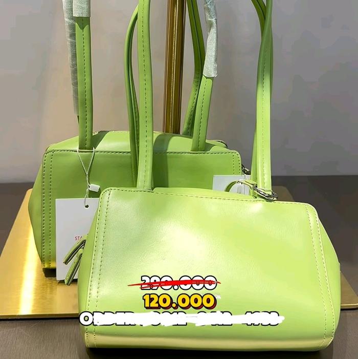 tas 2in1 wallet lime import bkk