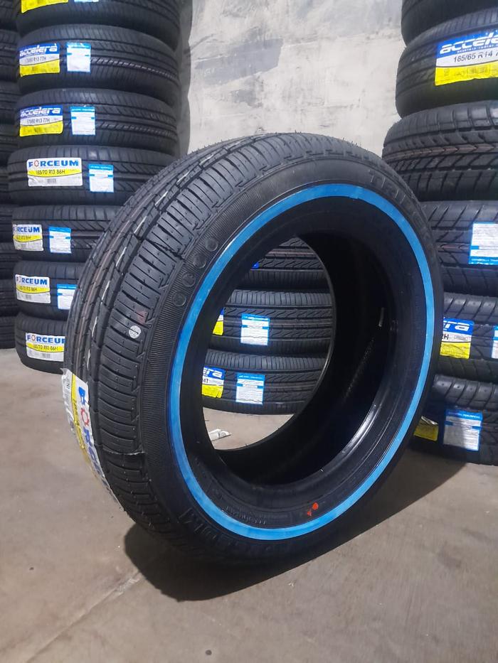 BAN MOBIL STANDAR TUBLES ACCELERA ECO PLUSH WLW 185 60 R13 GARIS SAMPING PUTIH