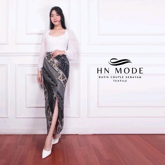 Rok span batik belah tengah modern motif terbaru / rok kebaya modern / rok batik modis / rok batik w