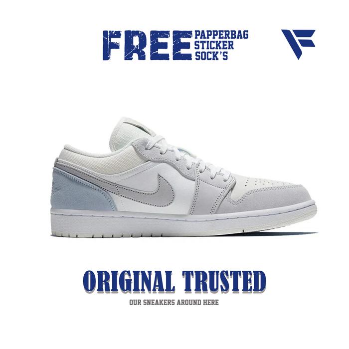 Nike Air Jordan 1 Low Paris White Sky-Grey Original