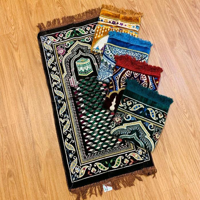 [FREE PLASTIK OPP] Paket Grosir 10pcs Sajadah Ukuran MEDIUM 50x100 cm banyak varian motif dan warna 