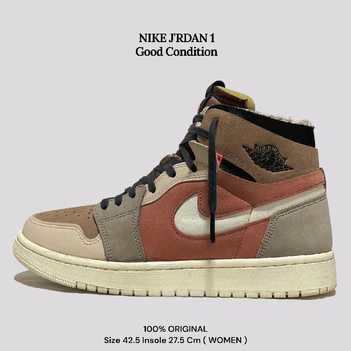 Sepatu Sneaker Wanita Nike Jrdn 1 High Top Original Second Size 42.5