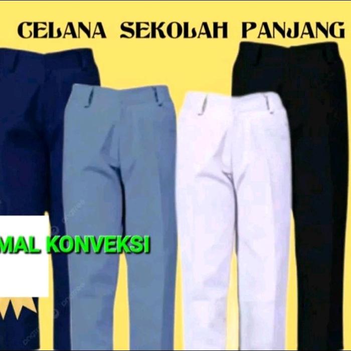 CELANA PANJANG SMP/SMA BAHAN KATUN AMERICA DRIL UNIONE DINGIN DAN LEMBUT