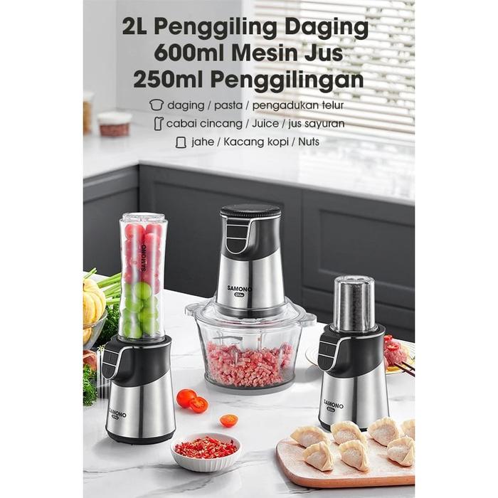 Samono SW-CS400 Food Chopper Multifungsi 5 in 1 Blender SWCS400
