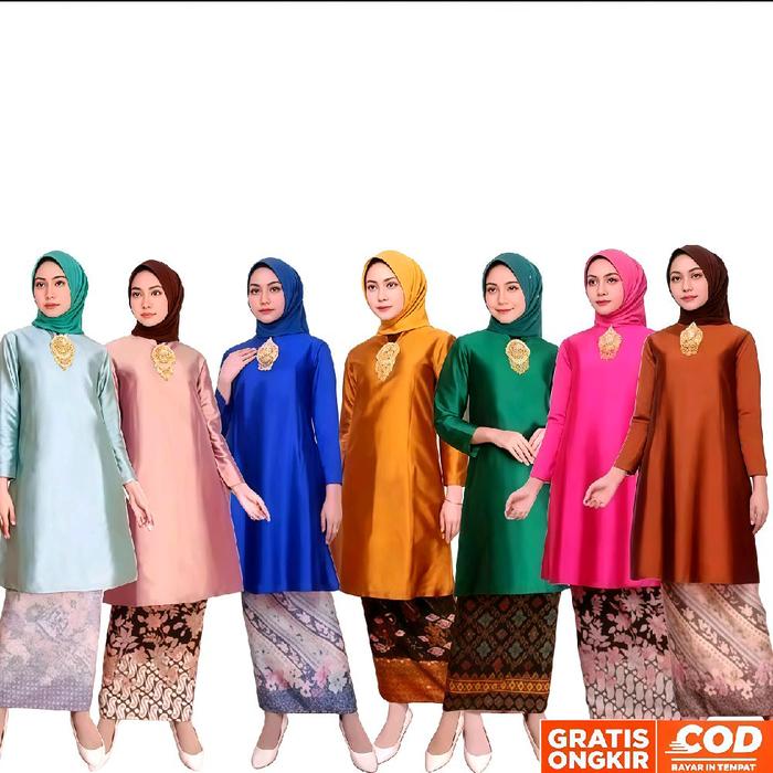 SET BAJU TAFFETA TAMBAH ROK / BAJU KURUNG IRIANA/ BAJU KURING MELAYU /BAJU KURUNG TAFETA / BAJU KURU