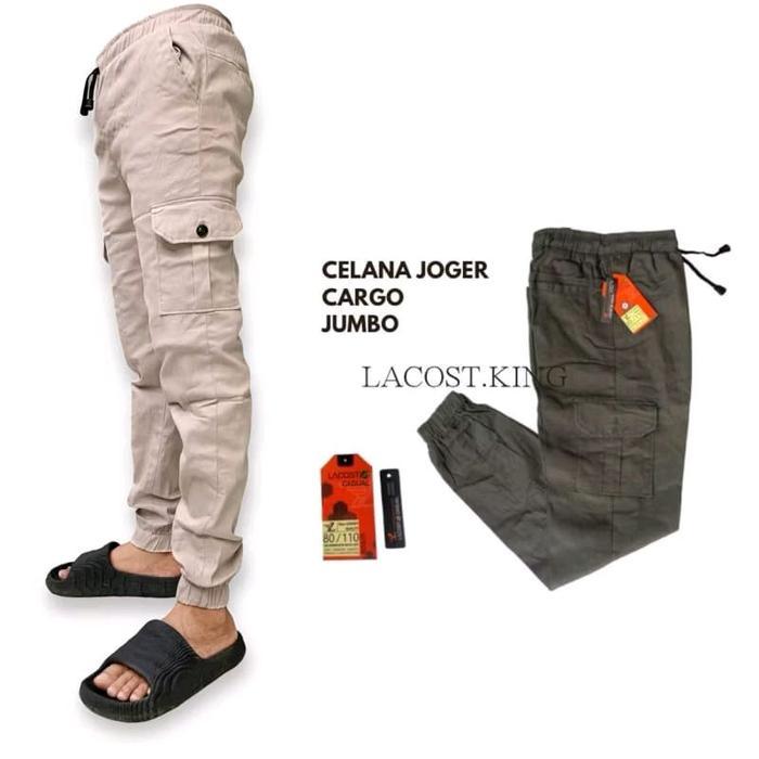 Celana Joger Celana Joger Cargo Celana Panjang Pria Joger Cargo Outdoor Pinggang Karet Size 27-45 Ju