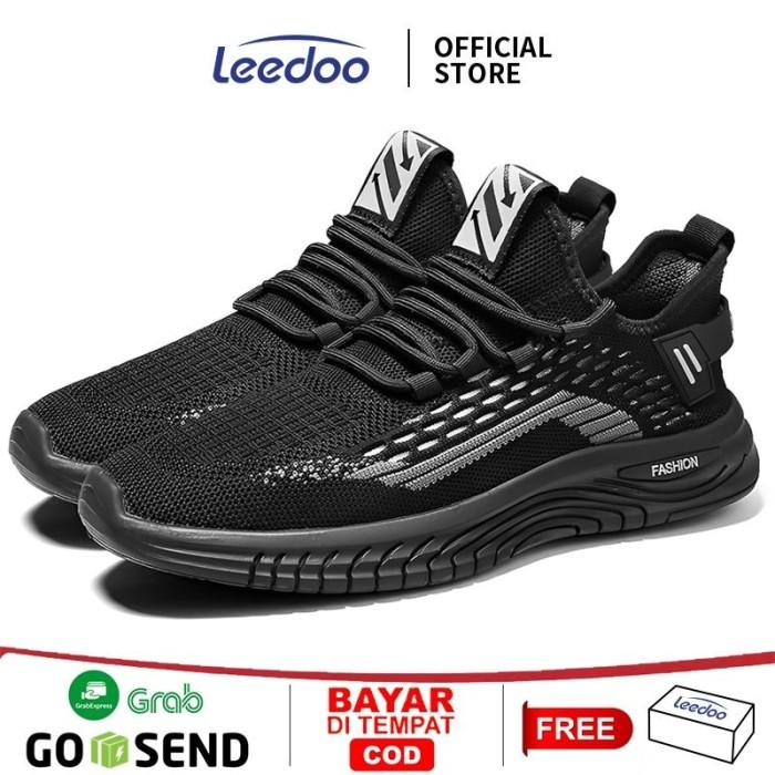 Leedoo Sepatu Pria Sneakers Running Sepatu Tali Casual Formal MR157