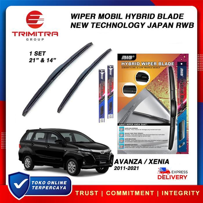 Wiper Mobil AVANZA XENIA Karet Wiper Frameless Hybrid Blade RWB