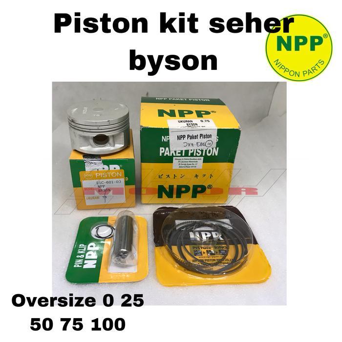 PISTON KIT SEHER KIT PISTON RING PEN OVERSIZE 0 25 50 75 100 BYSON NPP T1