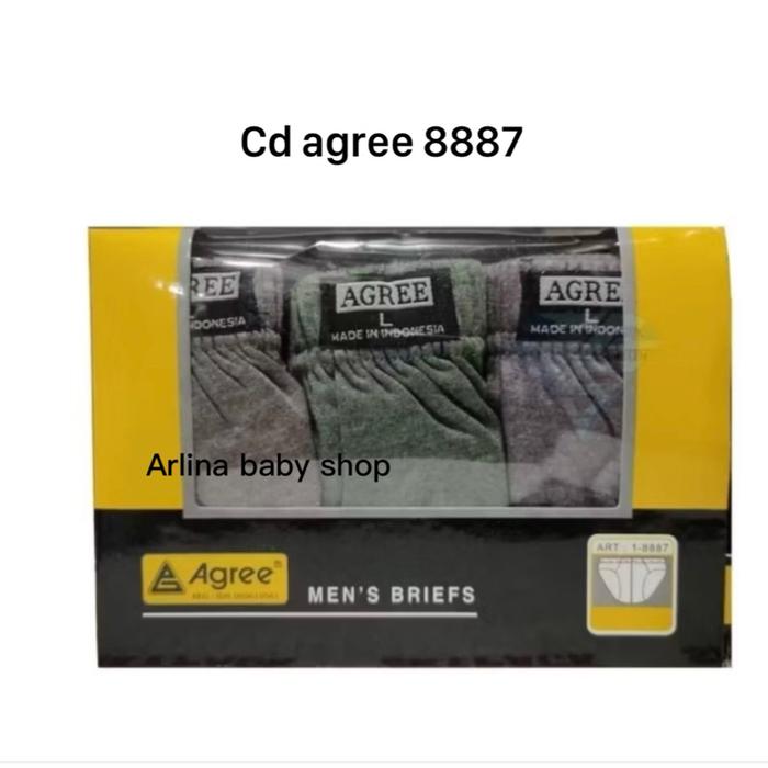 Cd agree 8887 dus kuning/cd agree cowo isi 3pcs/cd agree dus kuning/cd agree pria dewasa/cd agree co