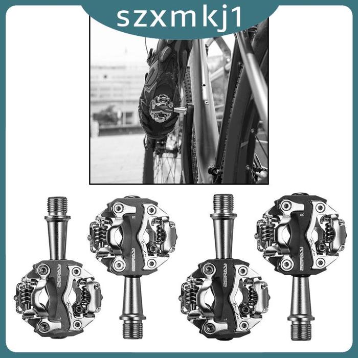 Look At Me Pedal Sepeda Dual Platform Untuk Shimano Spd Bmx Mtb