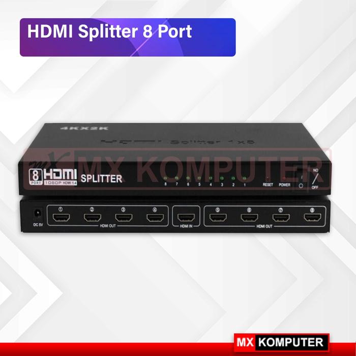 HDMI Splitter 8 Port Full HD 4K 3D HDMI Spliter 1-8
