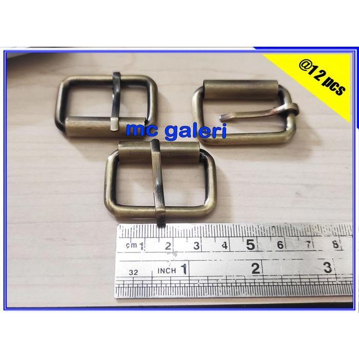GRATIS ONGKIR AKSESORIS TAS GESPER TAS RING TUSUK 3 CM TEBAL ATG / BAKAR (12 PCS)